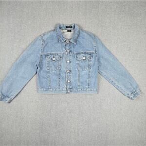 Vintage Willi Smith Medium Trucker Style Button Down Denim Jacket